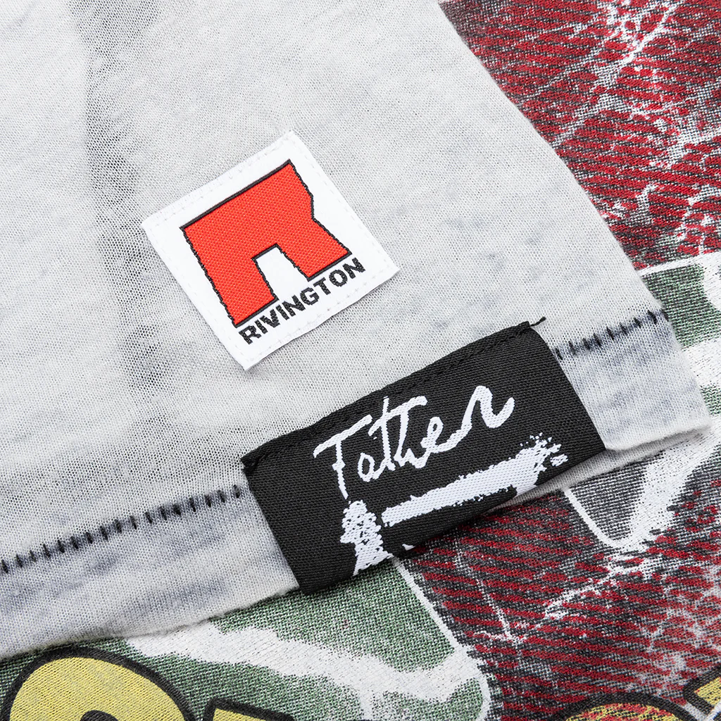 Founding Narrative Tee - Blue Burnout - Image 4