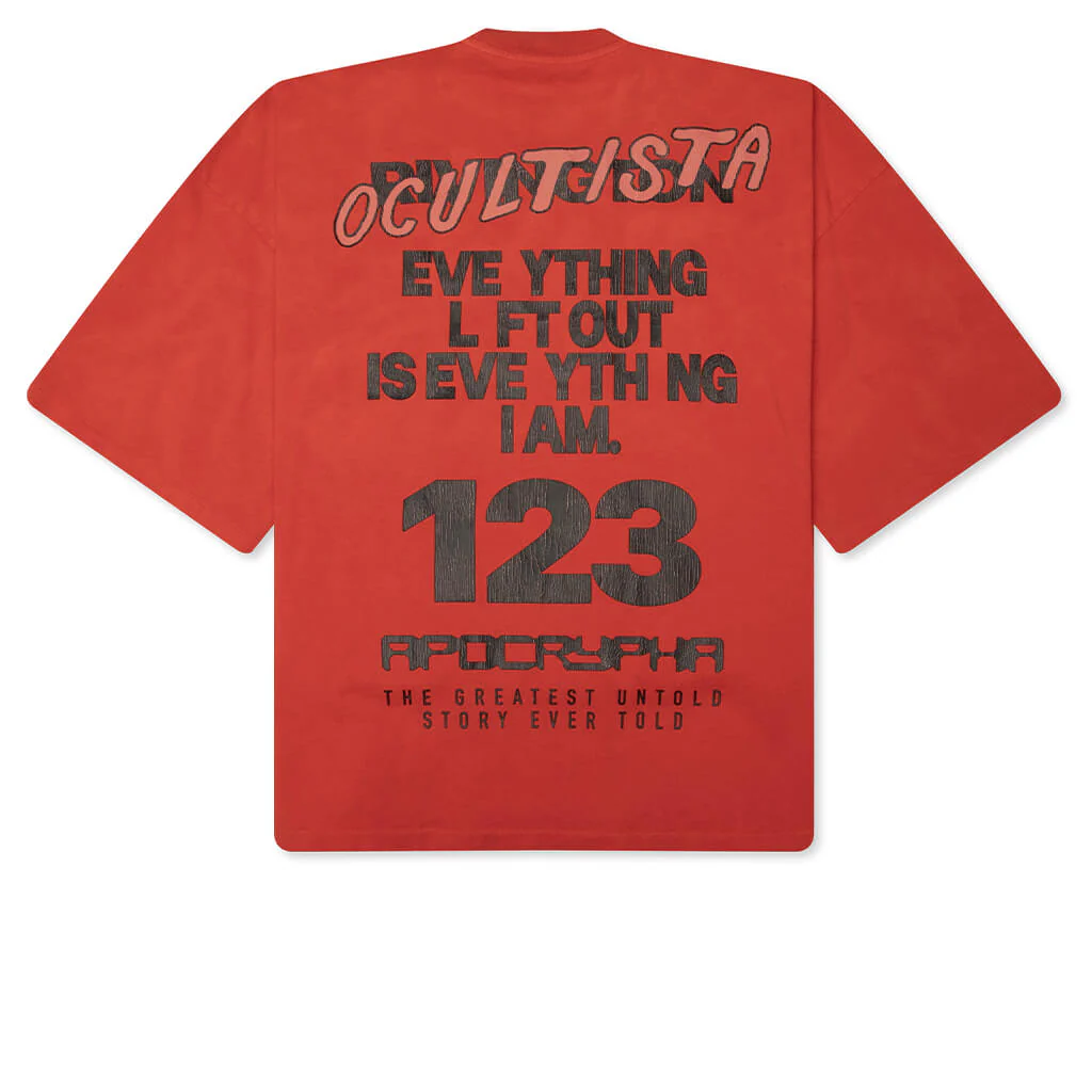 Left Out Vintage Tee - Red - Image 2