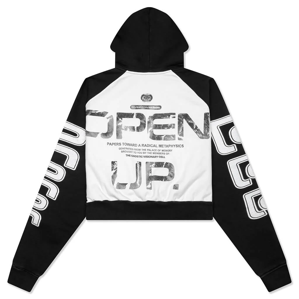 Open Up Agape Hoodie - Black/Heather - Image 2