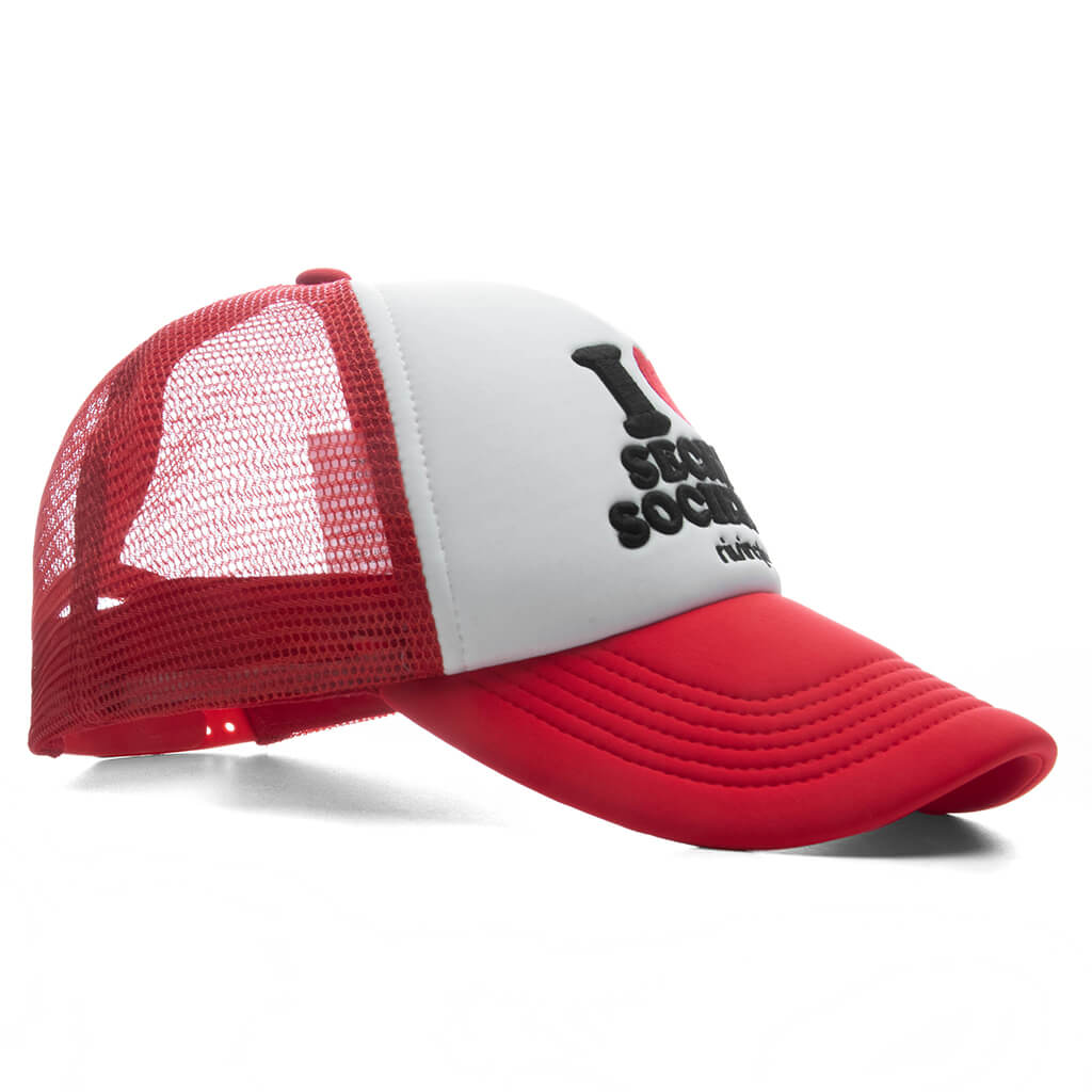 Secret Societies Trucker Hat - White/Red - Image 3