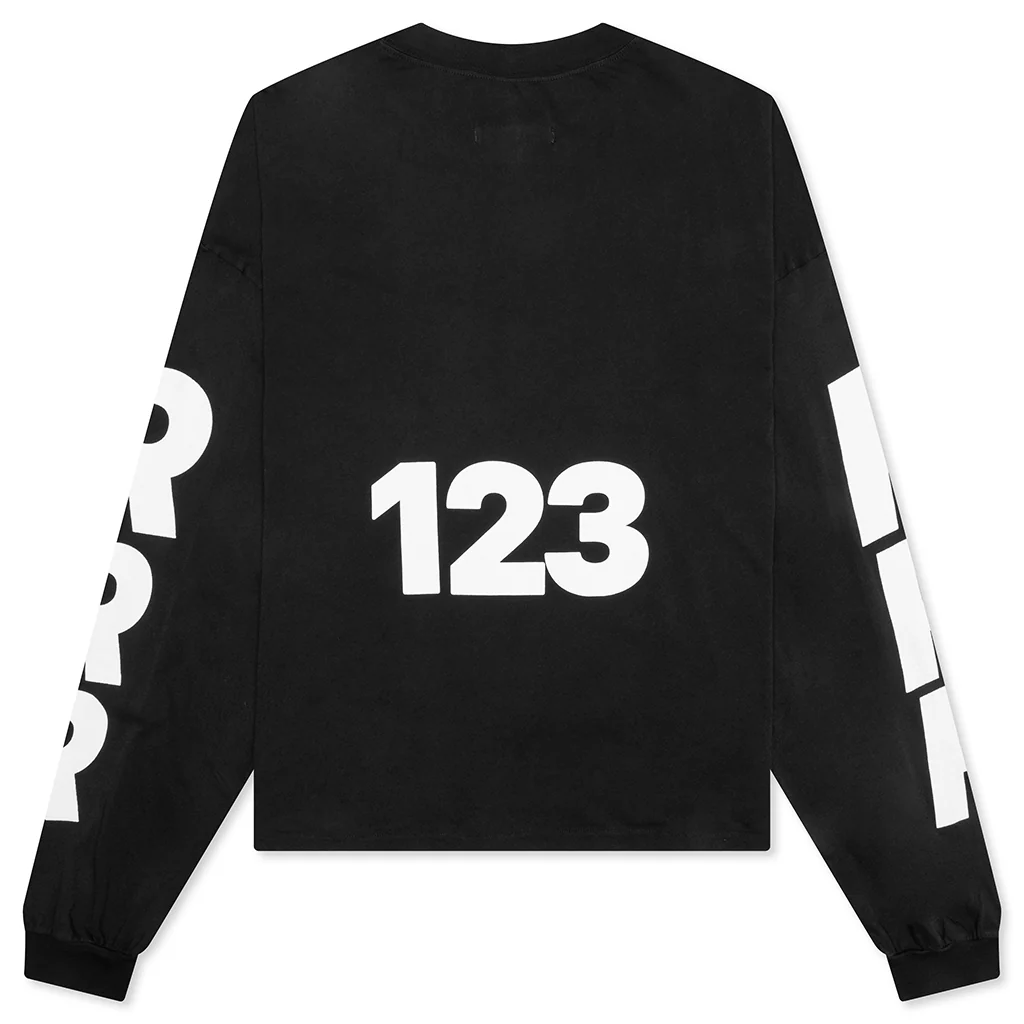 USO 123 Garden L/S Tee - Mechanic Black - Image 2