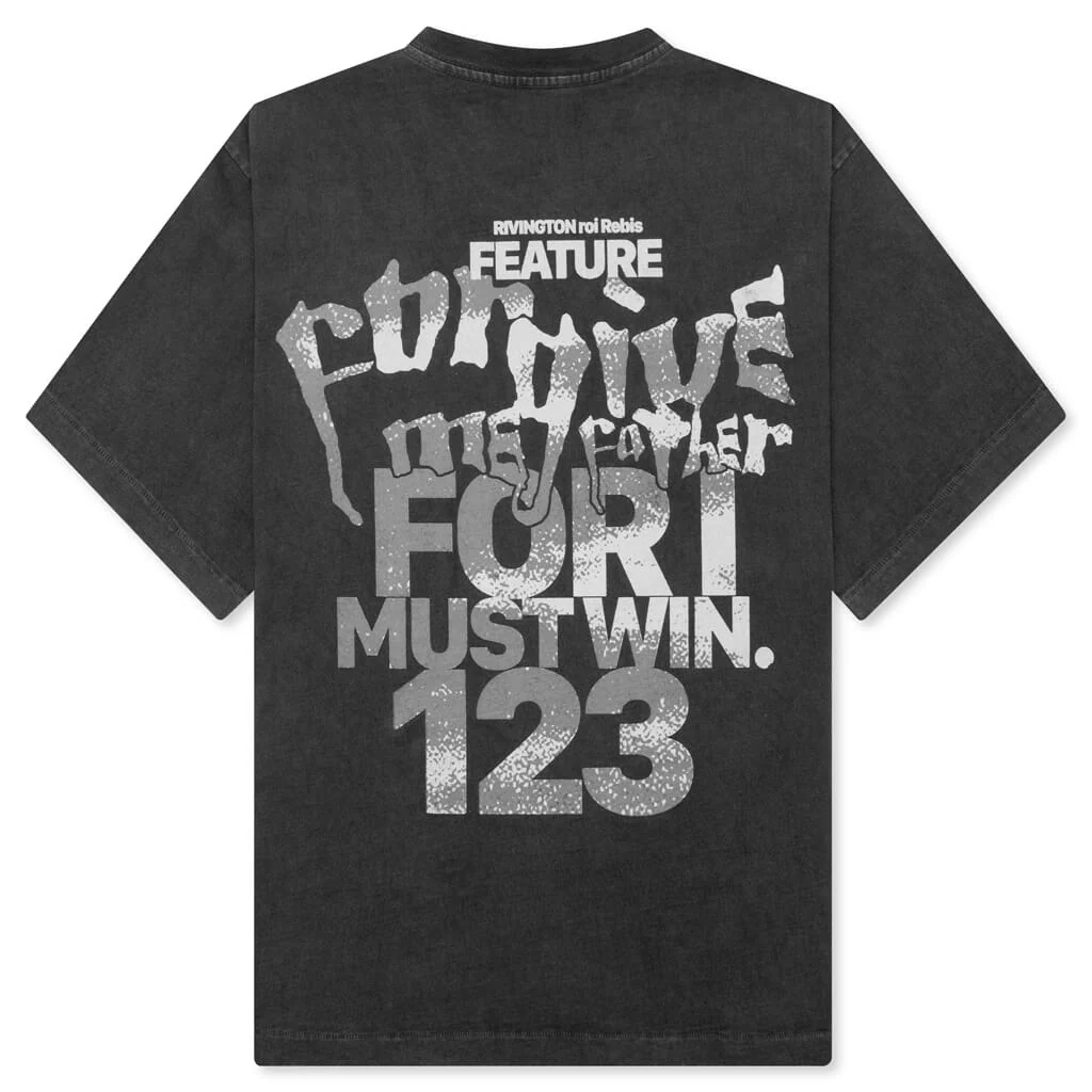 RIVINGTON roi Rebis x Feature I Must Win Tee - Vintage Black - Image 2