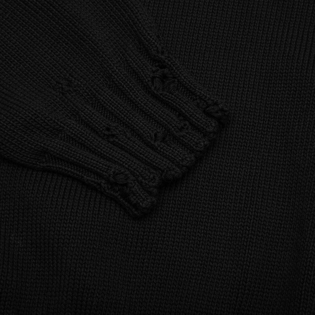 Round Neck Sweater - Black - Image 4