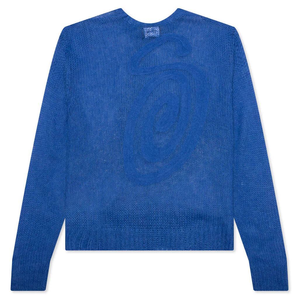 S Loose Knit Sweater - Blue - Image 2