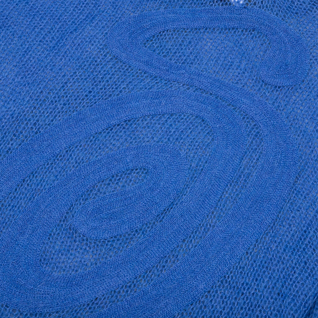 S Loose Knit Sweater - Blue - Image 4