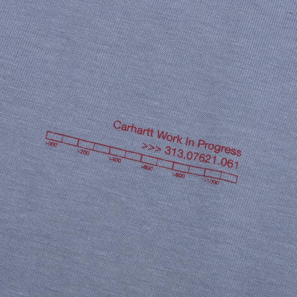 S/S Diagram Script T-Shirt - Bay Blue - Image 4