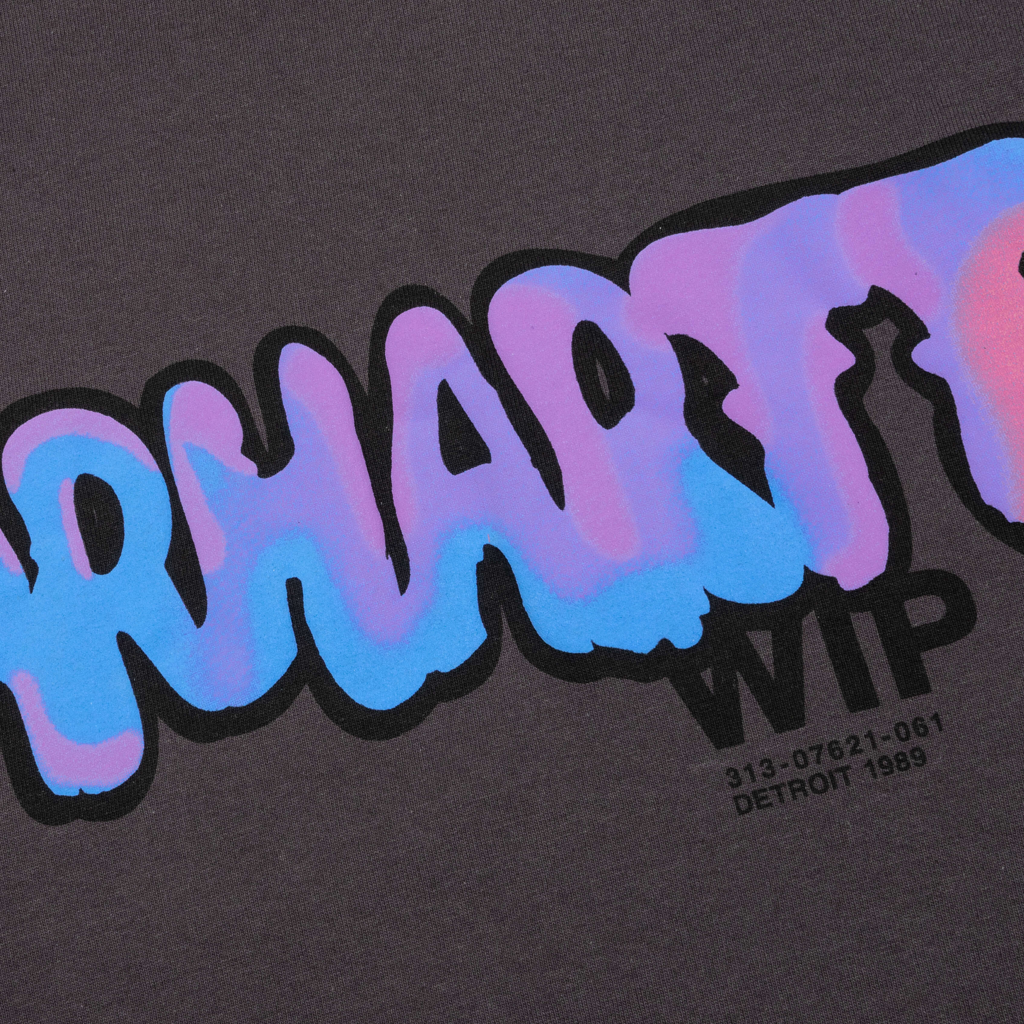 S/S Drip T-Shirt - Charcoal - Image 3