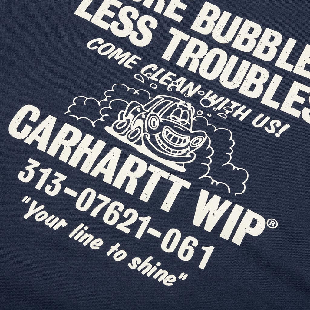 S/S Less Troubles T-Shirt - Blue/Wax - Image 4