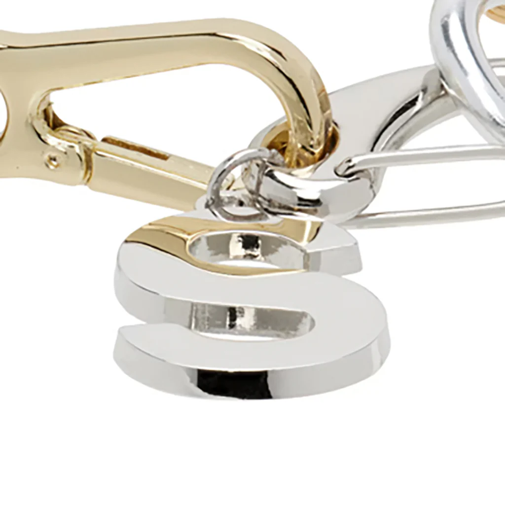 Carabiner Chain Bracelet - Gold/Silver - Image 2
