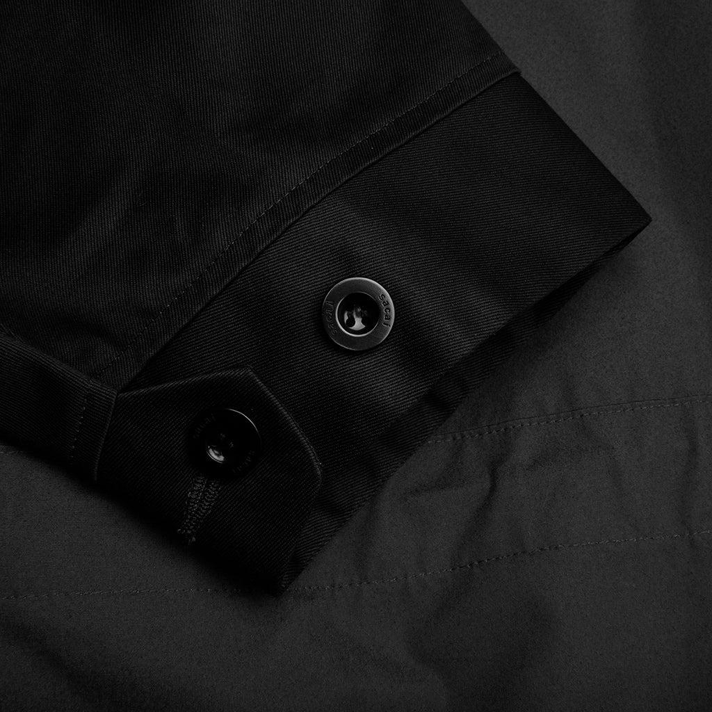 Cotton Chino Mix Pullover - Black - Image 4