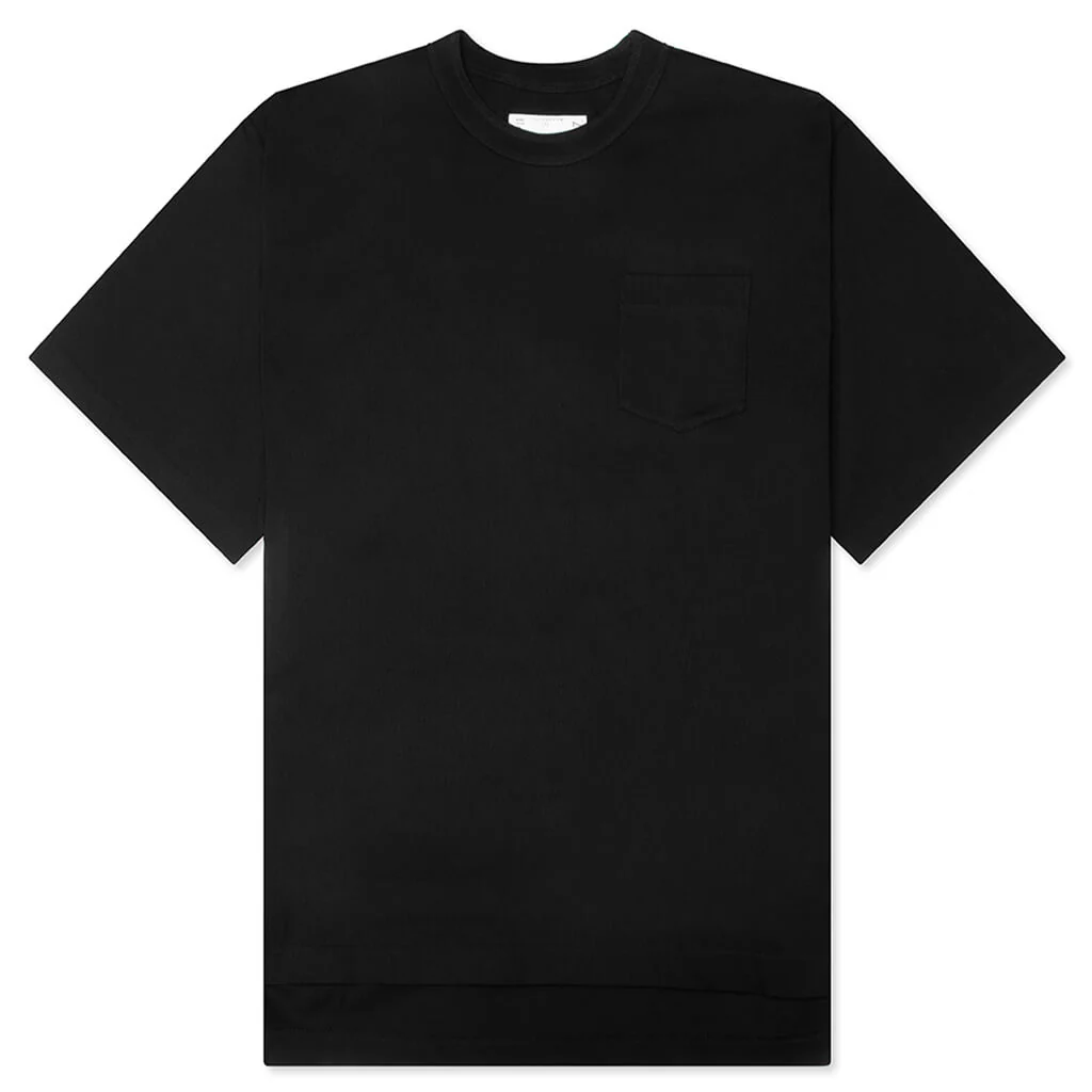 Cotton Jersey T-Shirt - Black