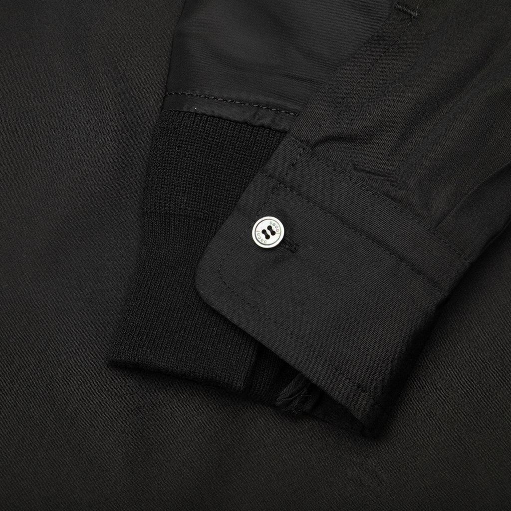 Cotton Poplin Shirt - Black - Image 5
