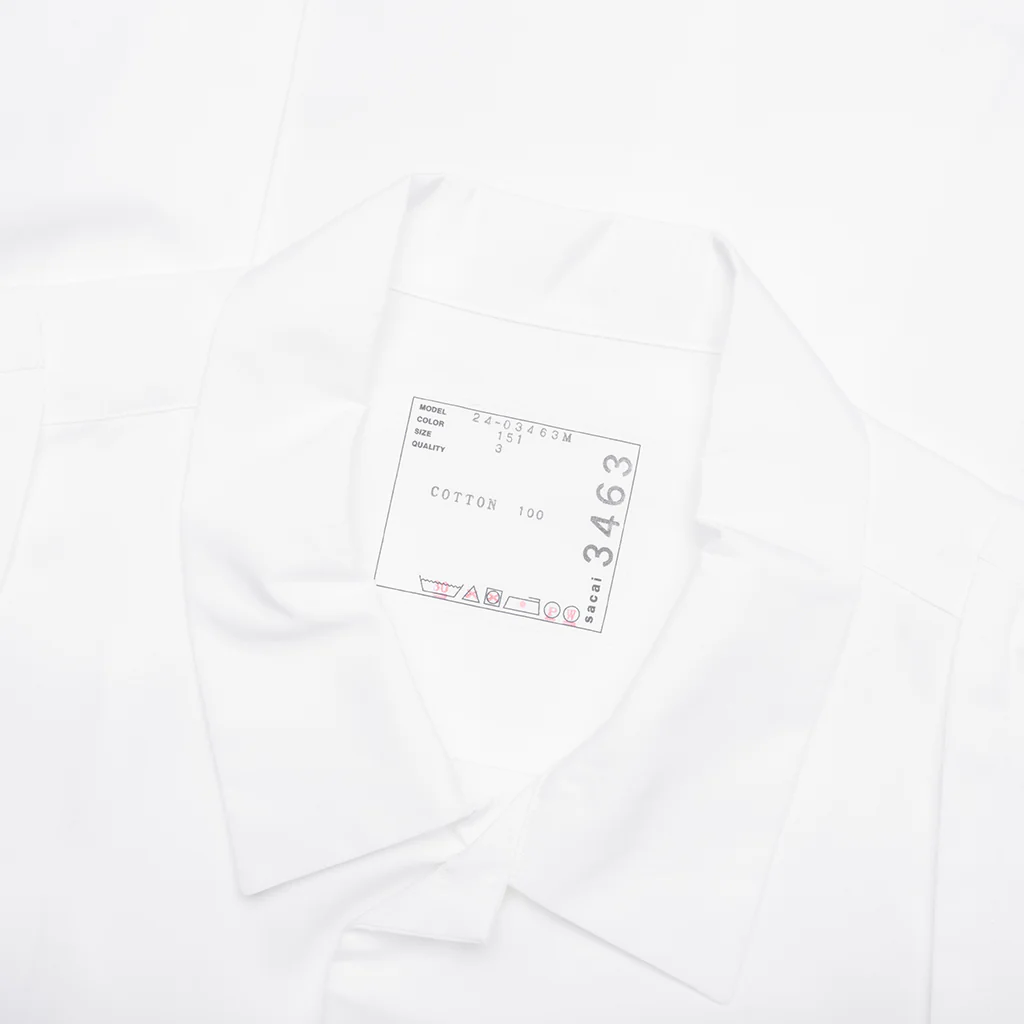 Cotton Poplin Shirt - Off White - Image 3