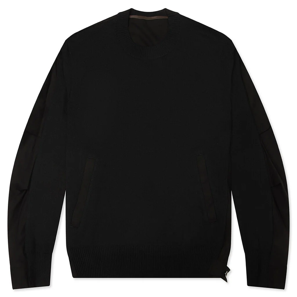 Cotton Typewriter x Knit Pullover - Black
