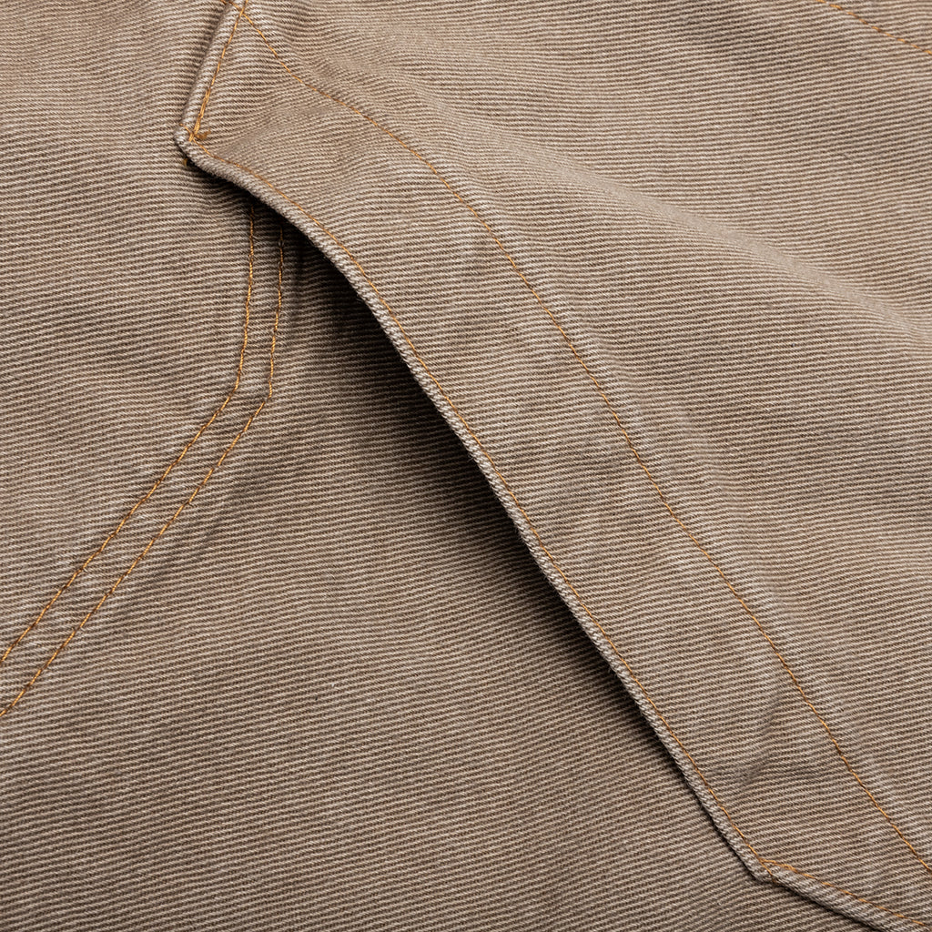 Denim Hoodie - Beige - Image 4
