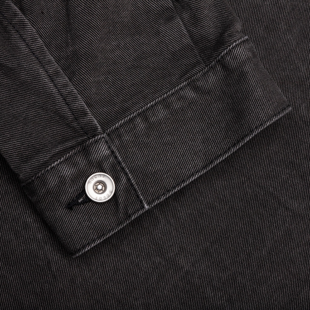 Denim Hoodie - Gray - Image 5