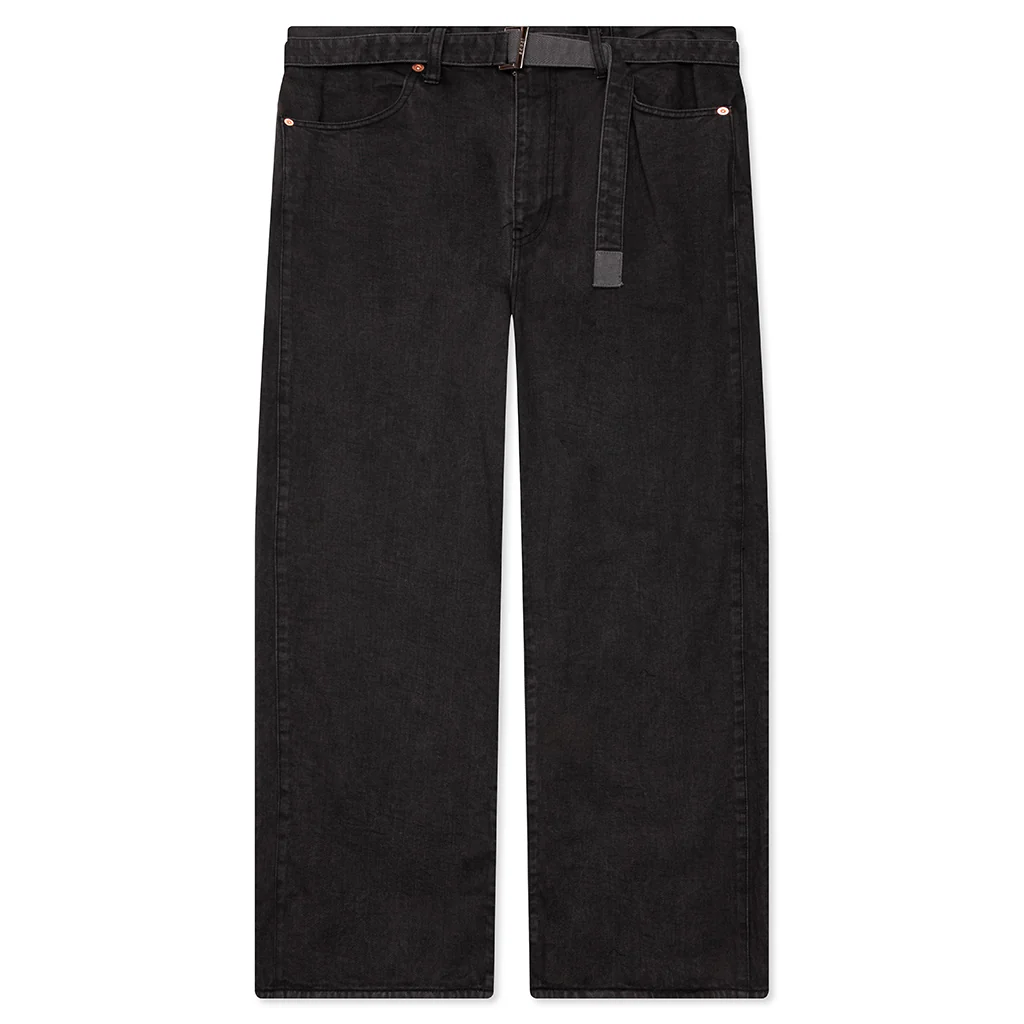 Belted Jeans - Gray