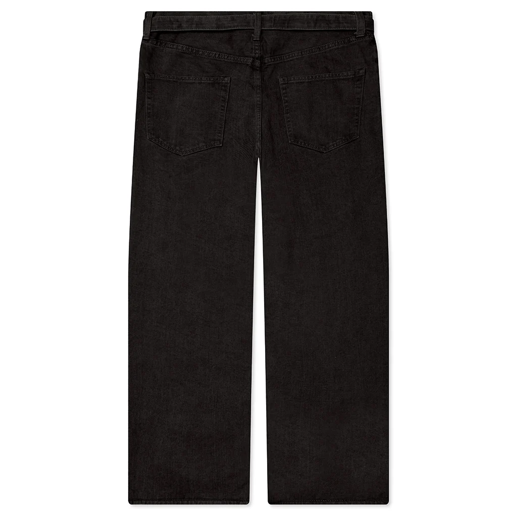 Belted Jeans - Gray - Image 2