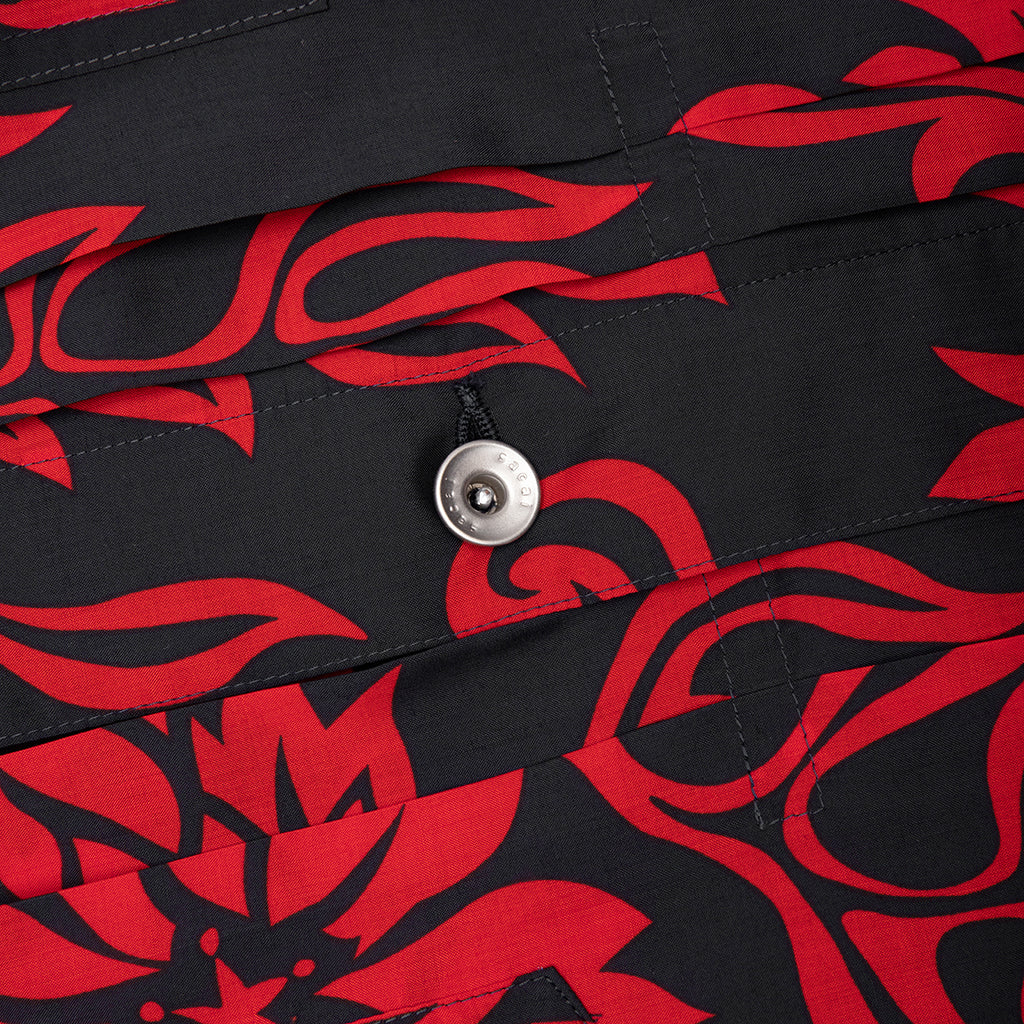 Floral Print Blouson - Red - Image 5