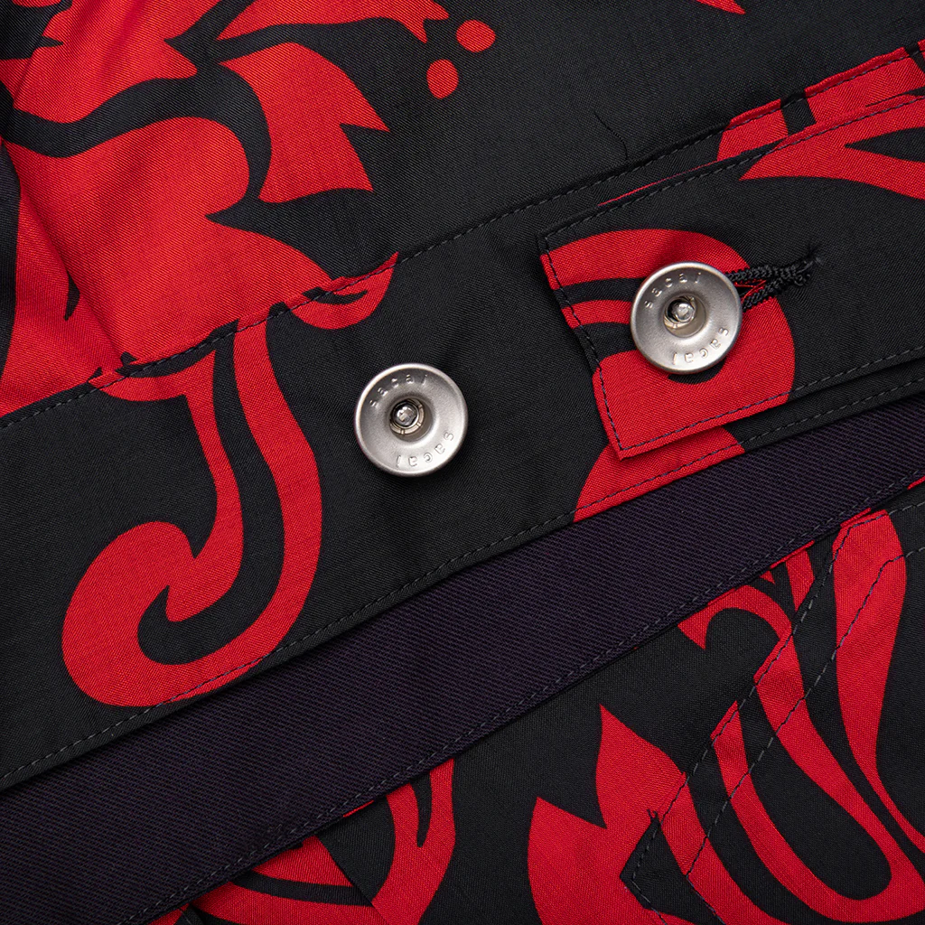 Floral Print Blouson - Red - Image 6
