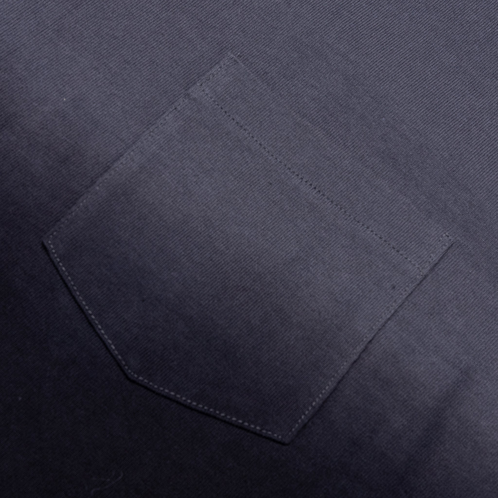 Garment Dye Cotton Jersey L/S T-Shirt - Black - Image 3