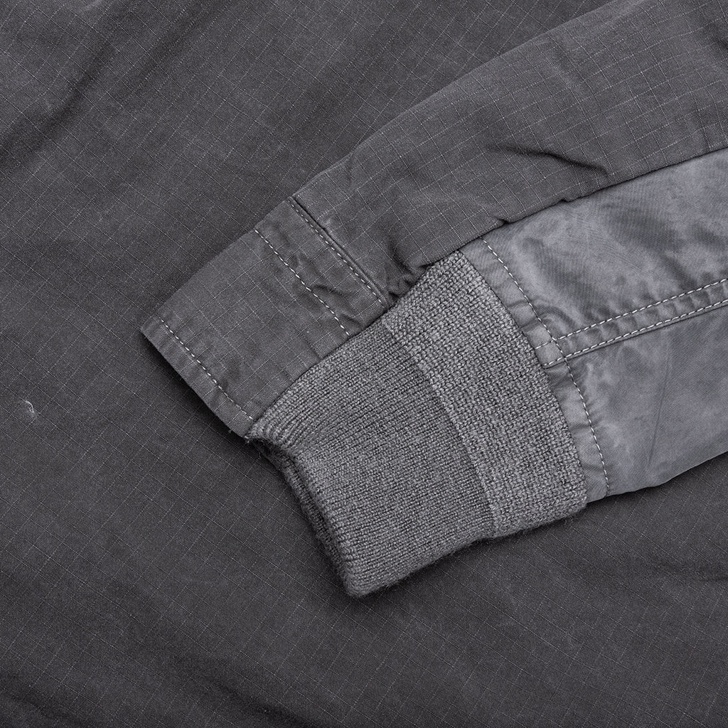 Garment Dye Rip Stop X Nylon Twill Shirt - Black - Image 4