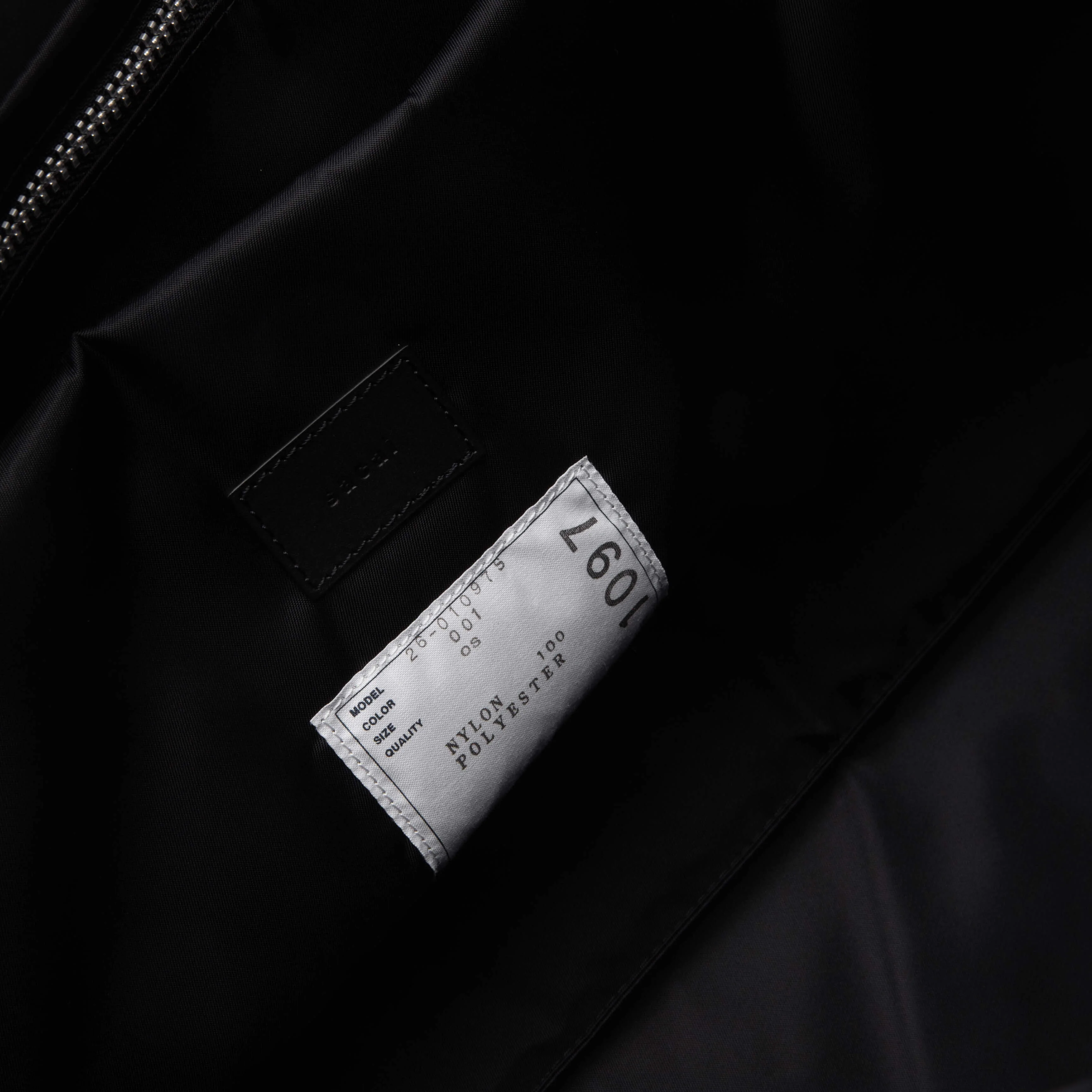 Nylon Tote Bag - Black - Image 5