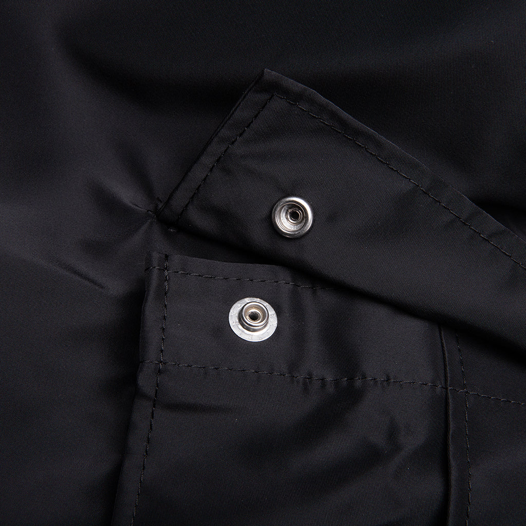 Belted Nylon Bermuda Cargo Shorts - Black - Image 4