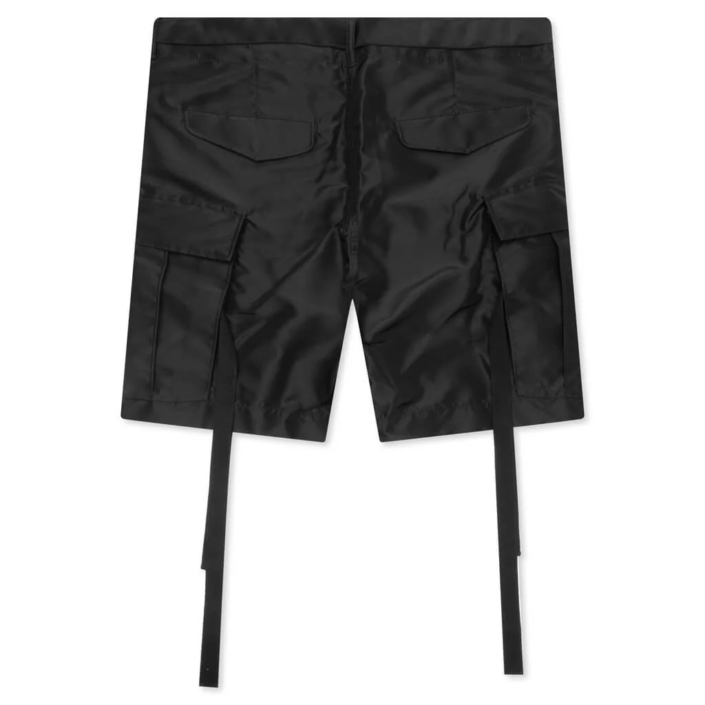 Nylon Twill Shorts - Black - Image 2