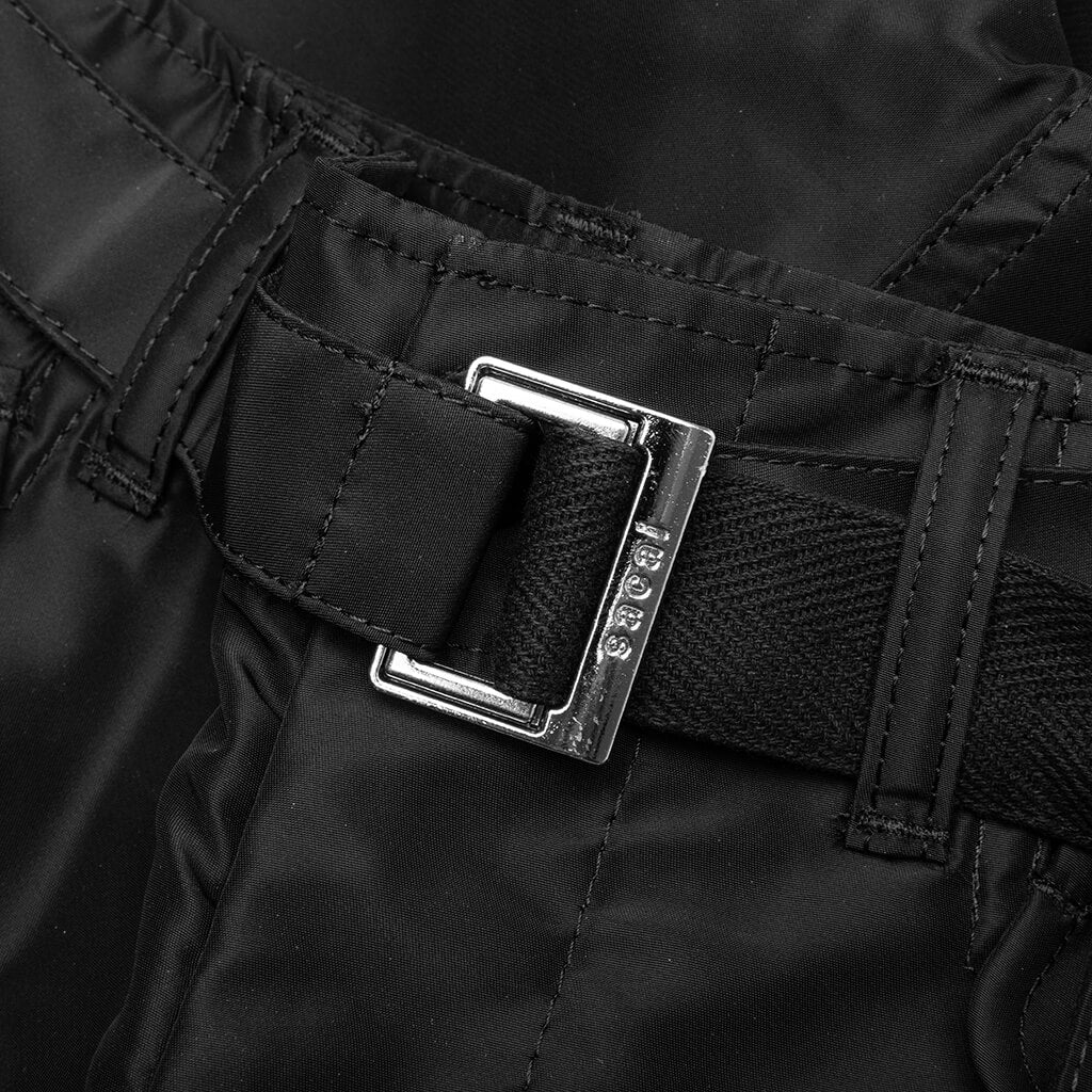 Nylon Twill Shorts - Black - Image 3