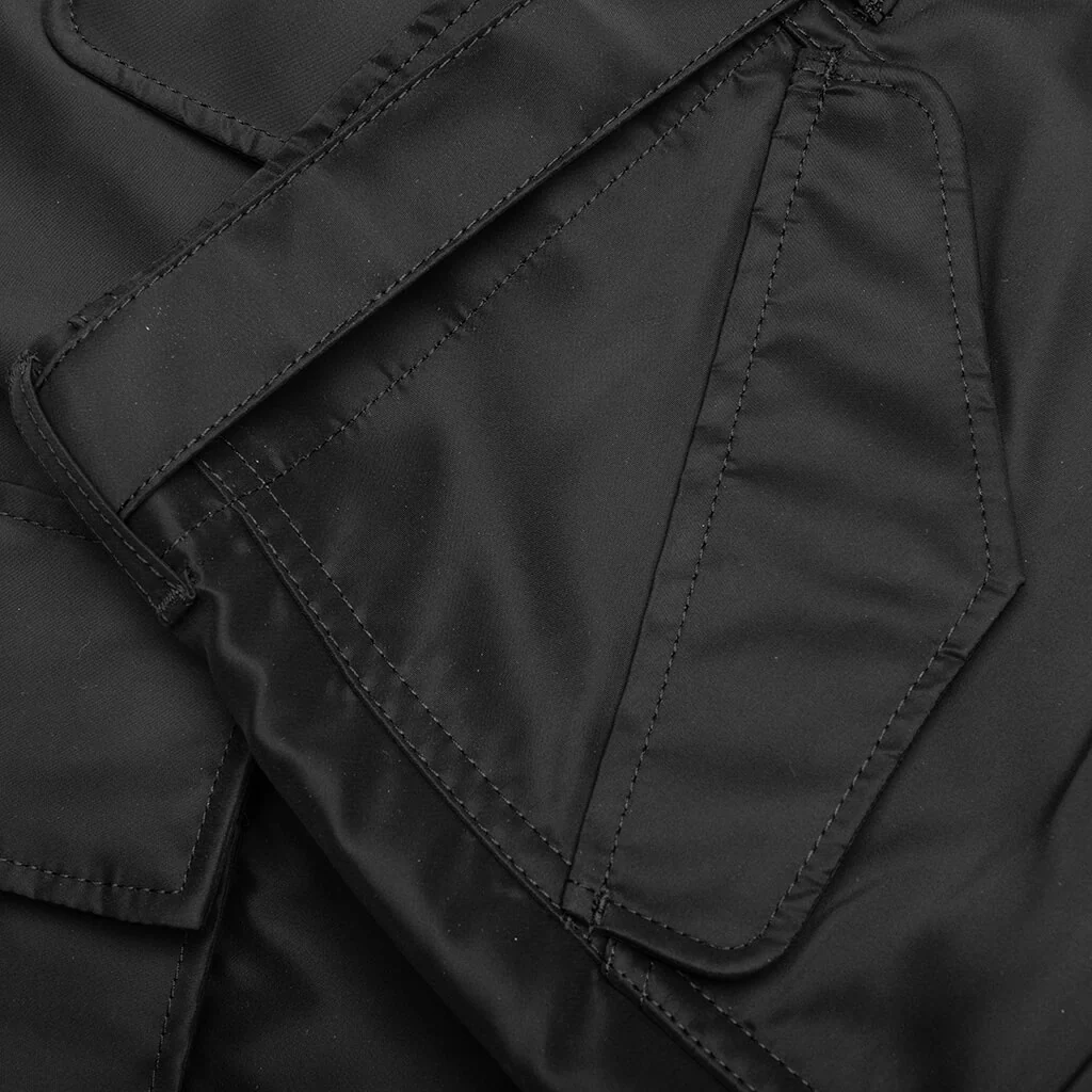 Nylon Twill Shorts - Black - Image 5