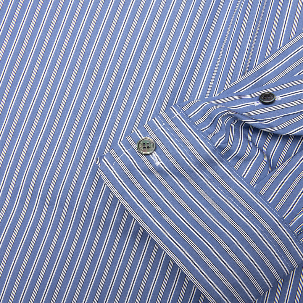 Poplin Shirt - Blue Stripe - Image 3