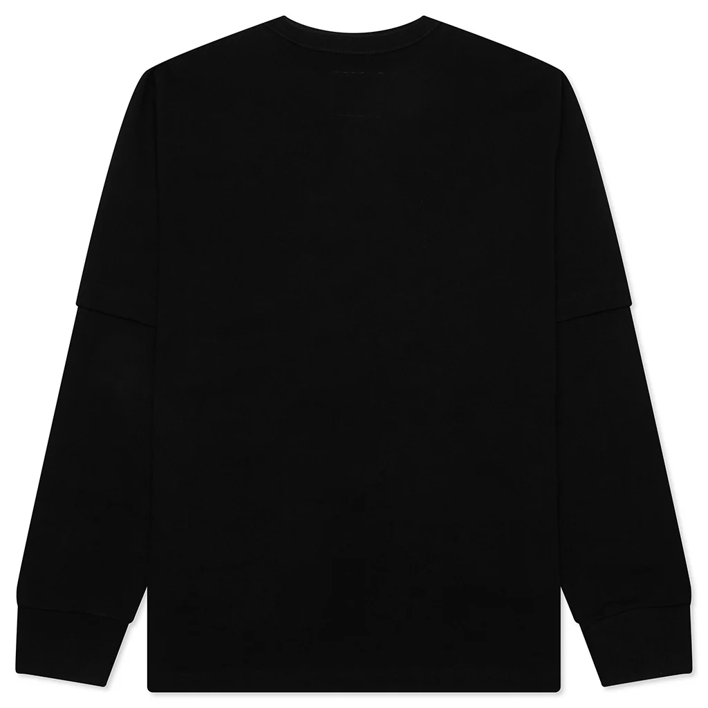 Sacai x Carhartt WIP Cotton Jersey L/S T-Shirt - Black - Image 2