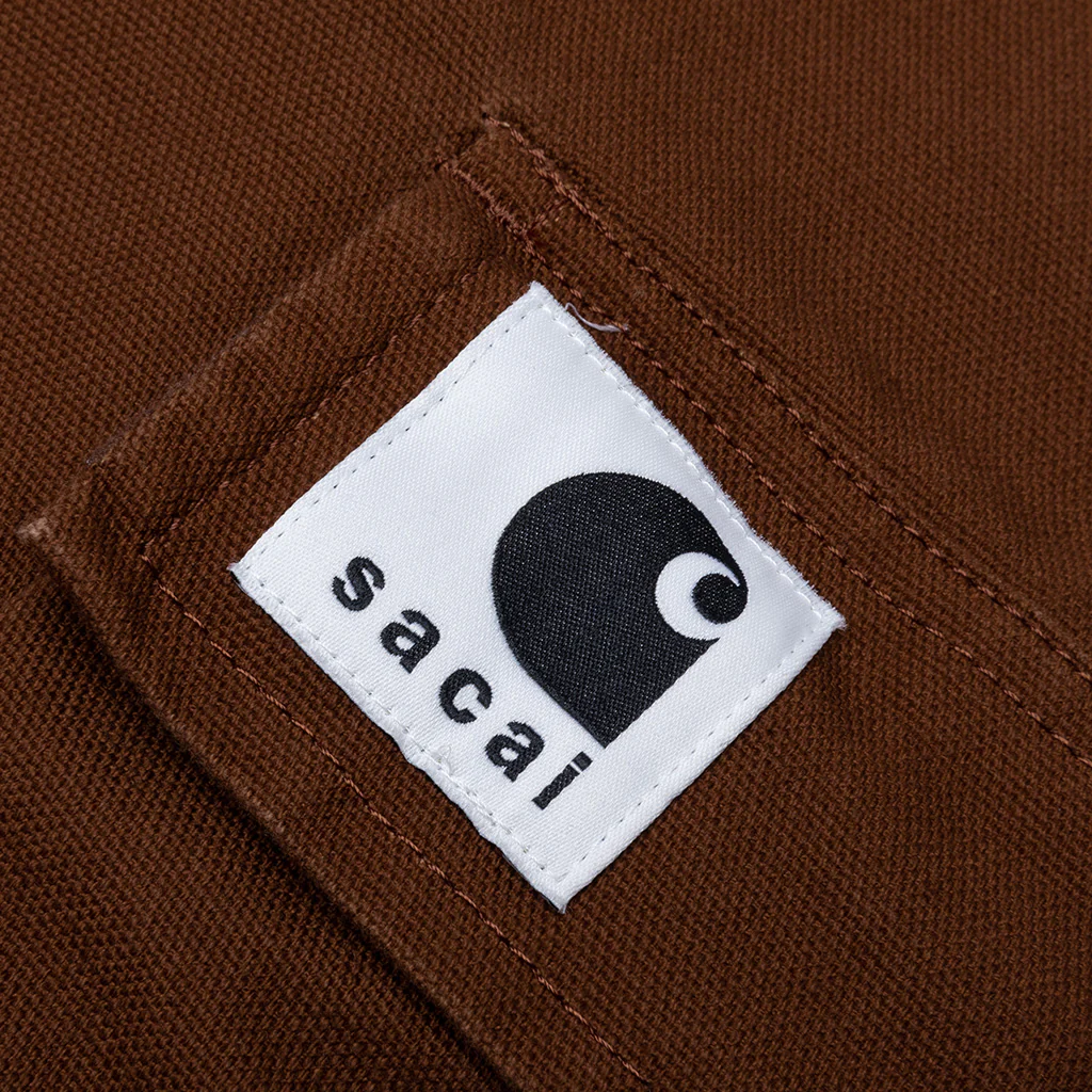 Sacai x Carhartt WIP Duck Pants - Dark Beige - Image 3