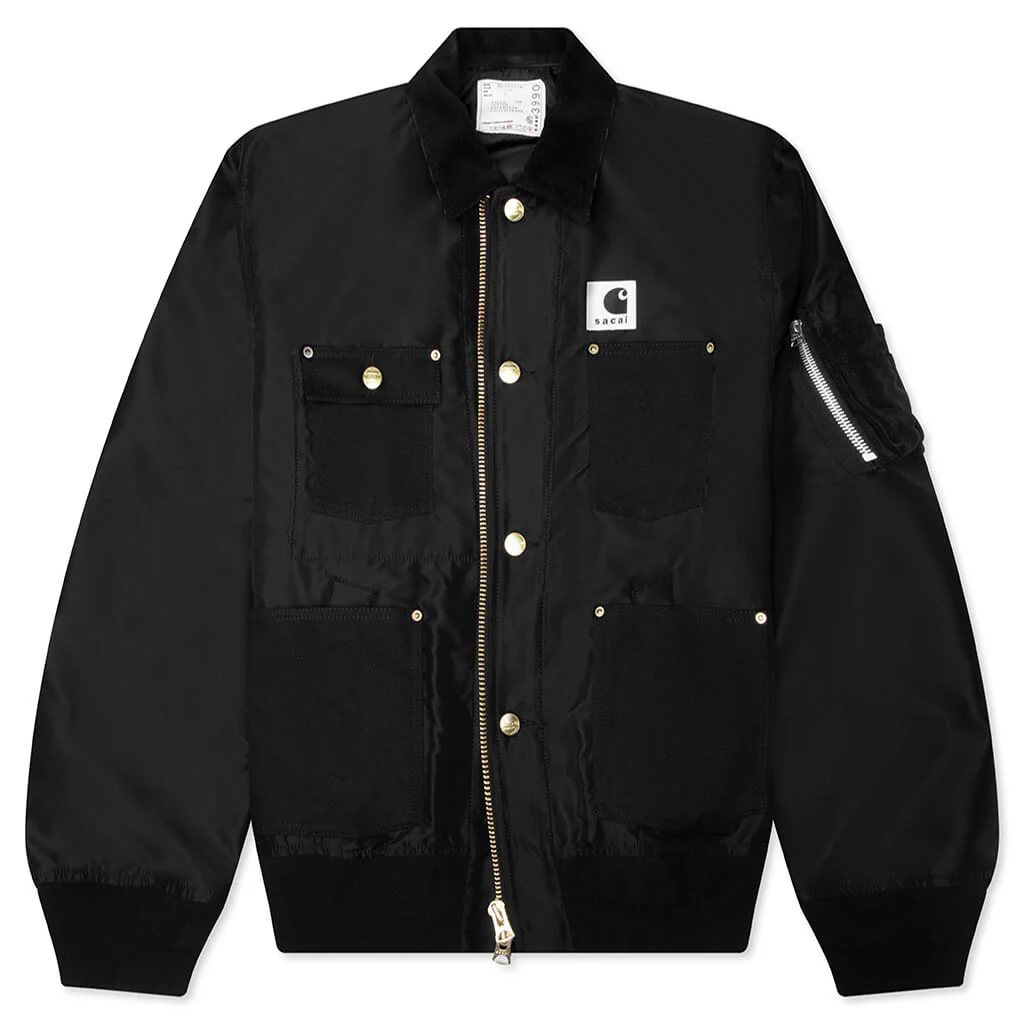 Sacai x Carhartt WIP Nylon Twill Duck Blouson - Black