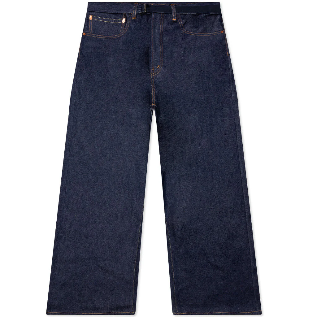 Sacai x Levi's Wide Leg Denim Pants - Indigo