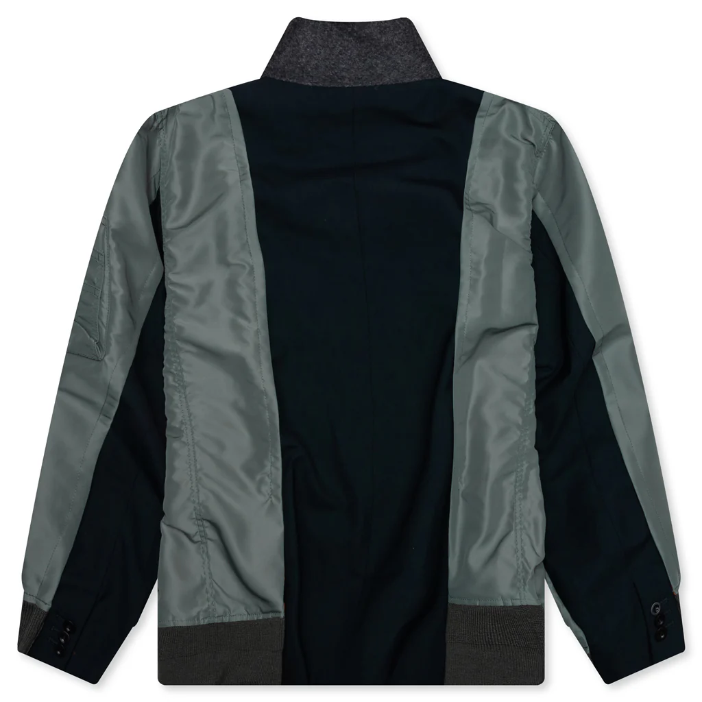 Suiting X Nylon Twill Jacket - Navy/Khaki - Image 2