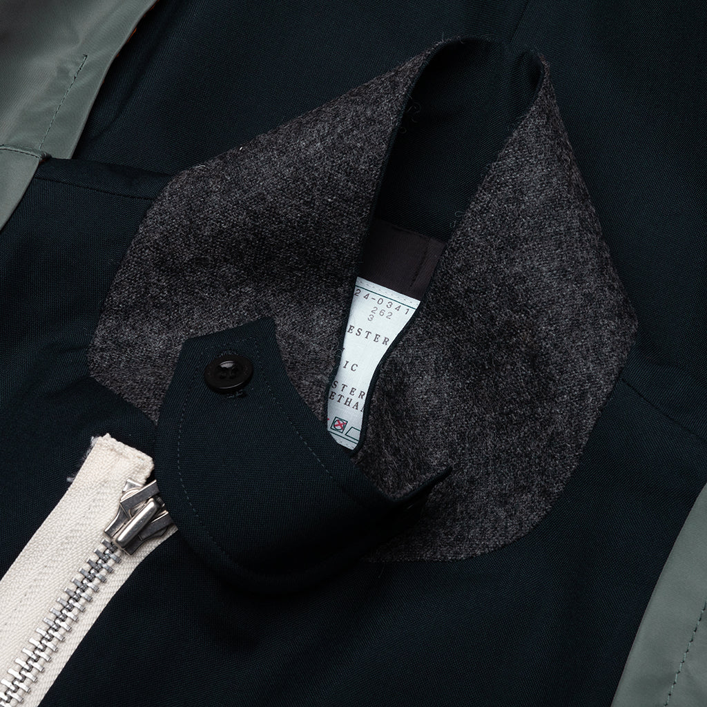 Suiting X Nylon Twill Jacket - Navy/Khaki - Image 3