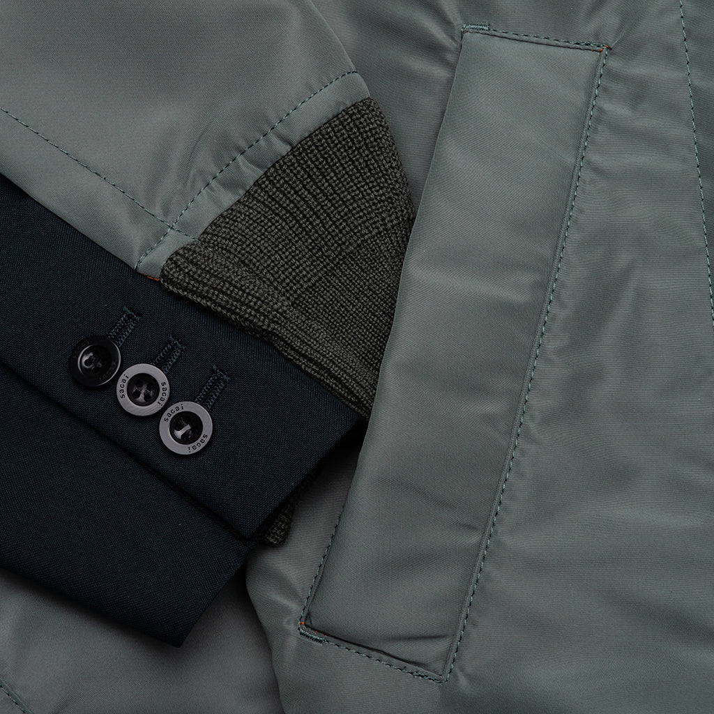 Suiting X Nylon Twill Jacket - Navy/Khaki - Image 4