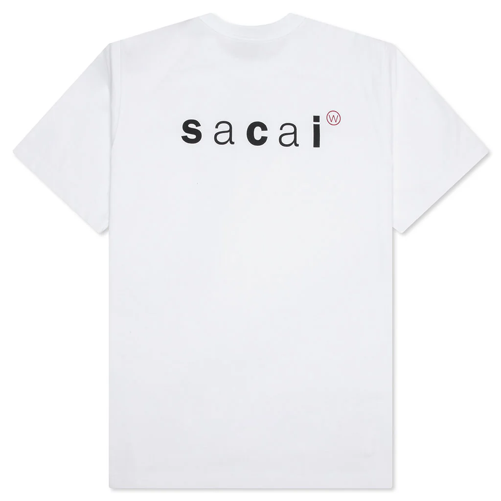Sacai x WTAPS Print T-Shirt - White - Image 2