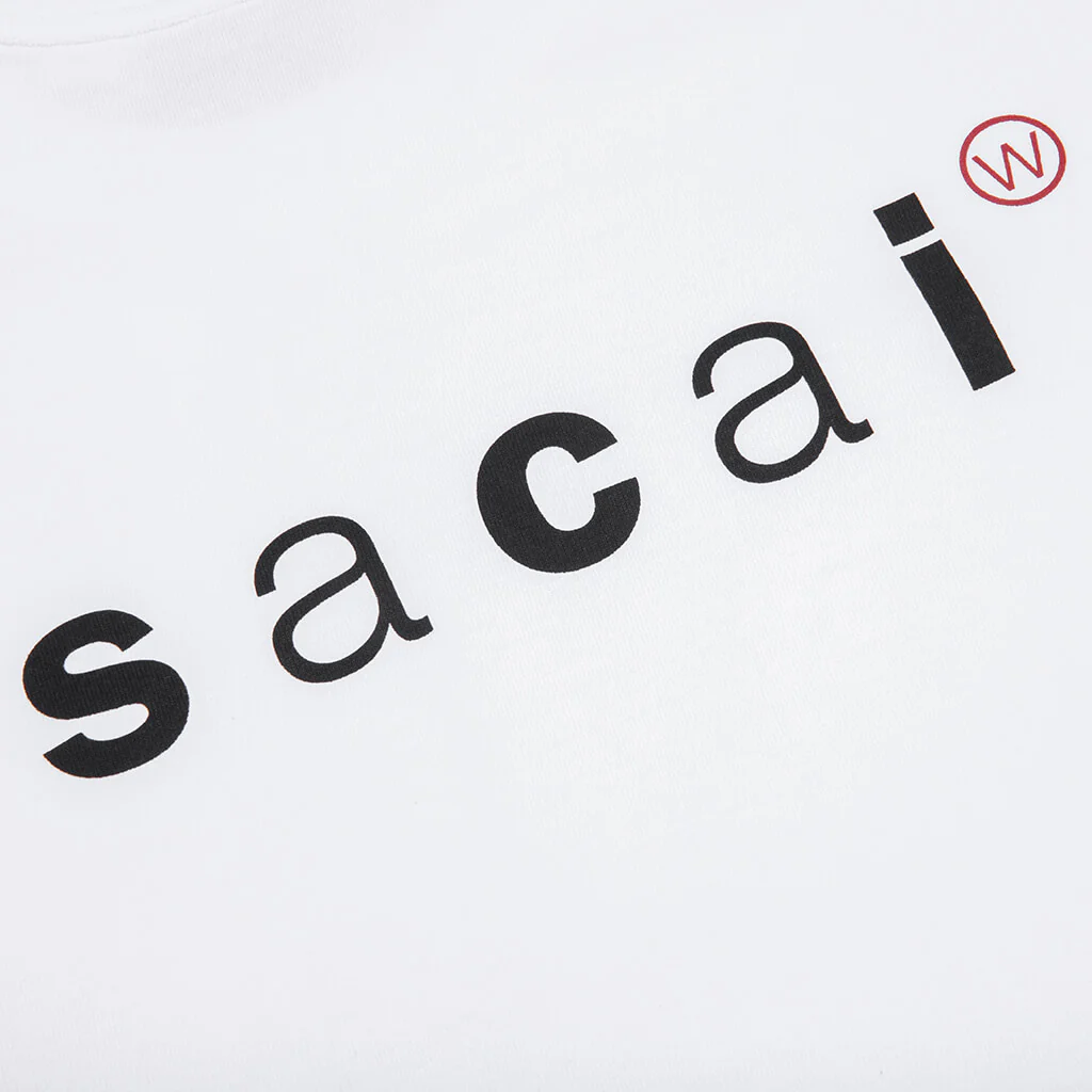 Sacai x WTAPS Print T-Shirt - White - Image 3