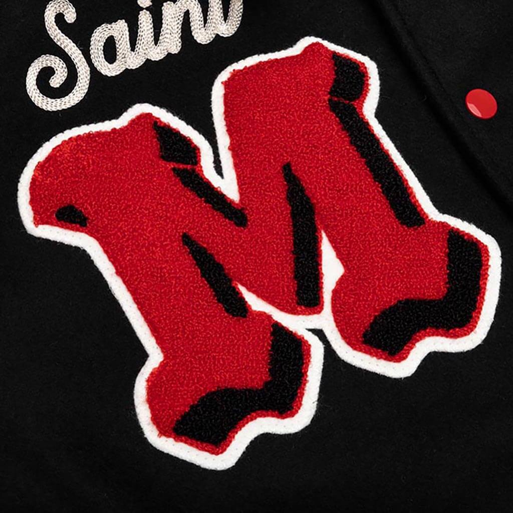 Saint Michael Devil Varsity Jacket - Black - Image 4