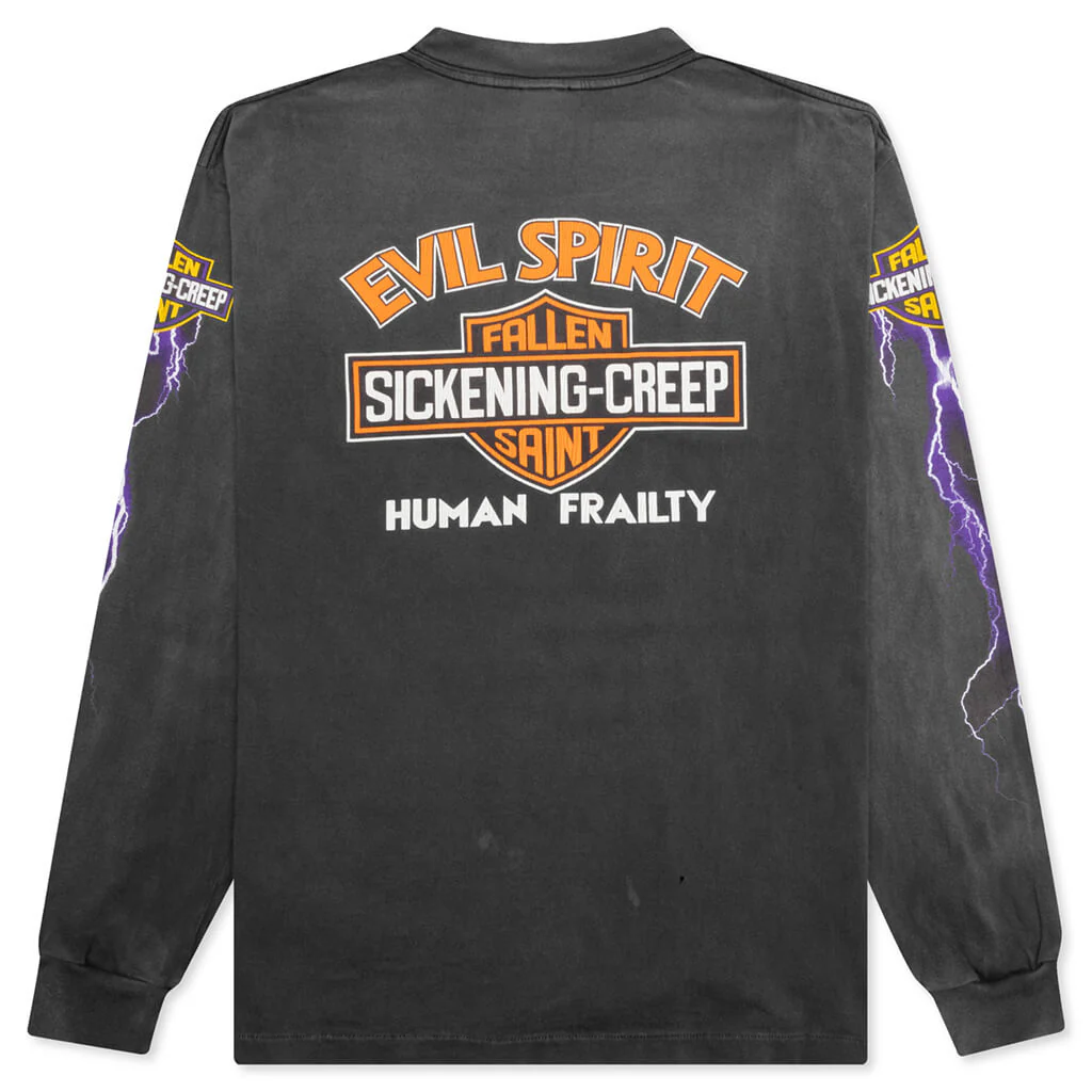 Evil Spilit L/S Tee - Black - Image 2