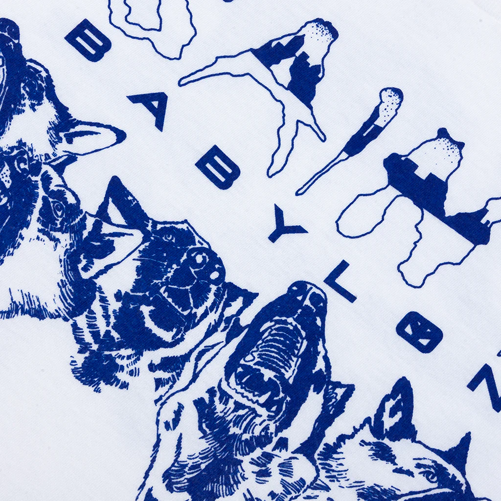 Saint M6 x Babylon Triple 6'x Dog S/S Tee - White - Image 3