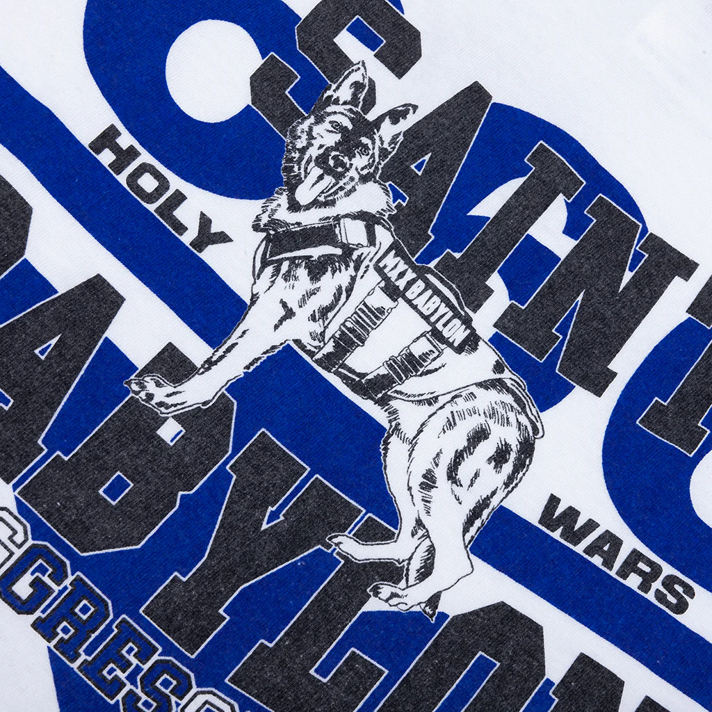 Saint M6 x Babylon Triple 6'x Dog S/S Tee - White - Image 4