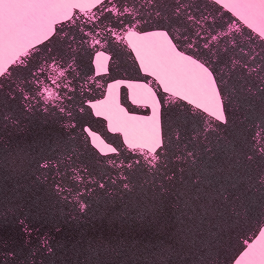 Saint M6 x Bape Handprint Genuine Nowhere Journey S/S Tee - White/Pink - Image 3