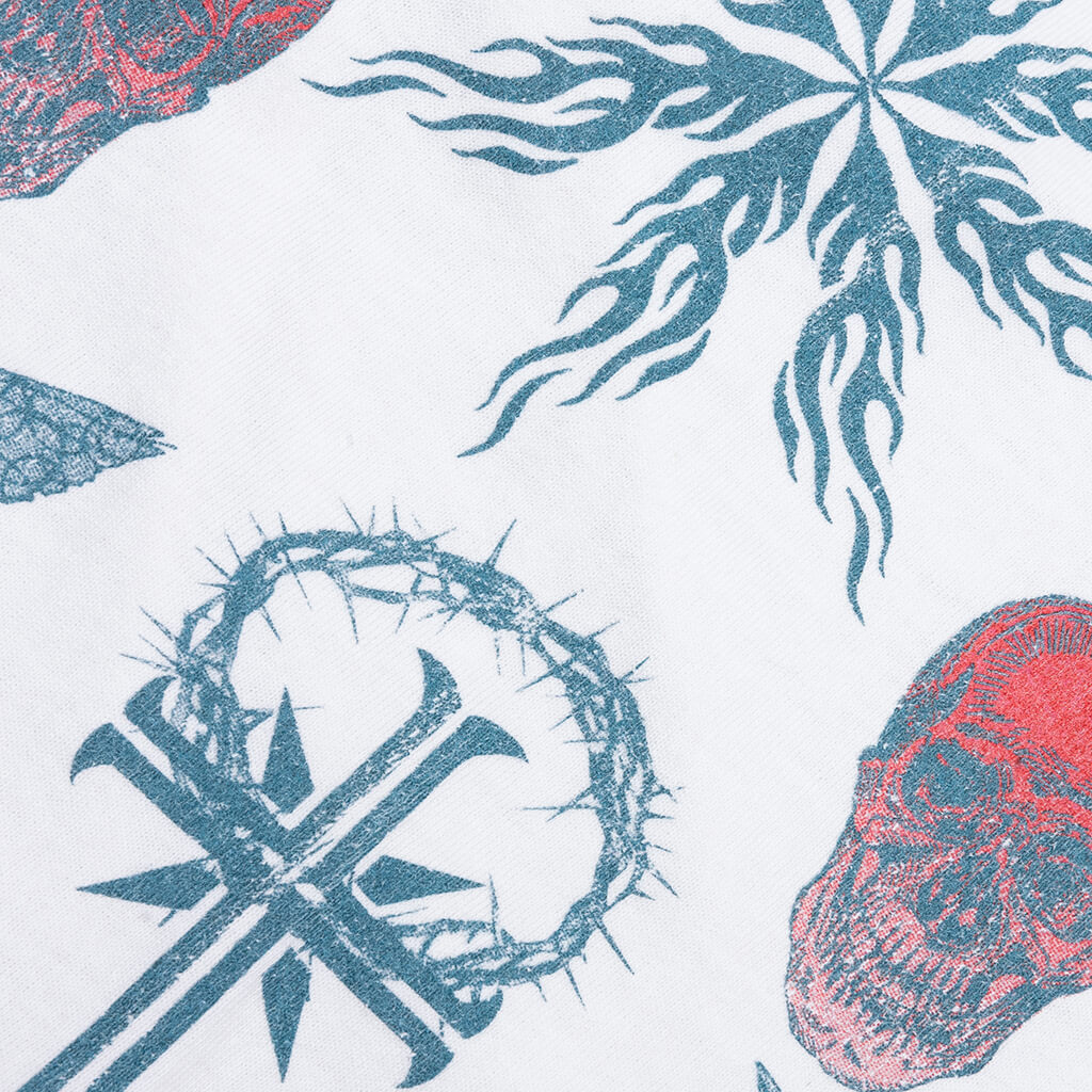 Saint M6 x Dr. Woo Tattoo L/S Tee - White - Image 5