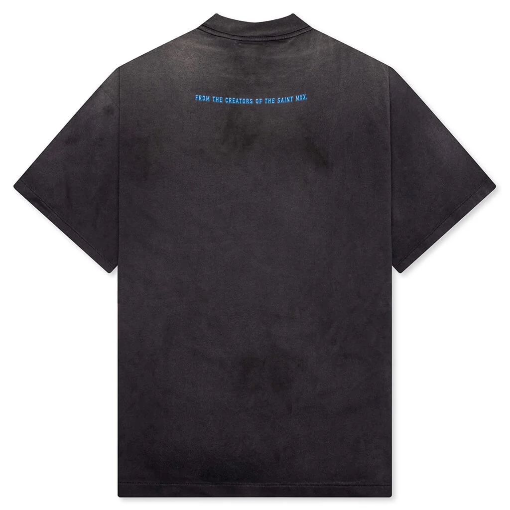 Saint M6 x The Matrix Green Logo S/S Tee - Black - Image 2