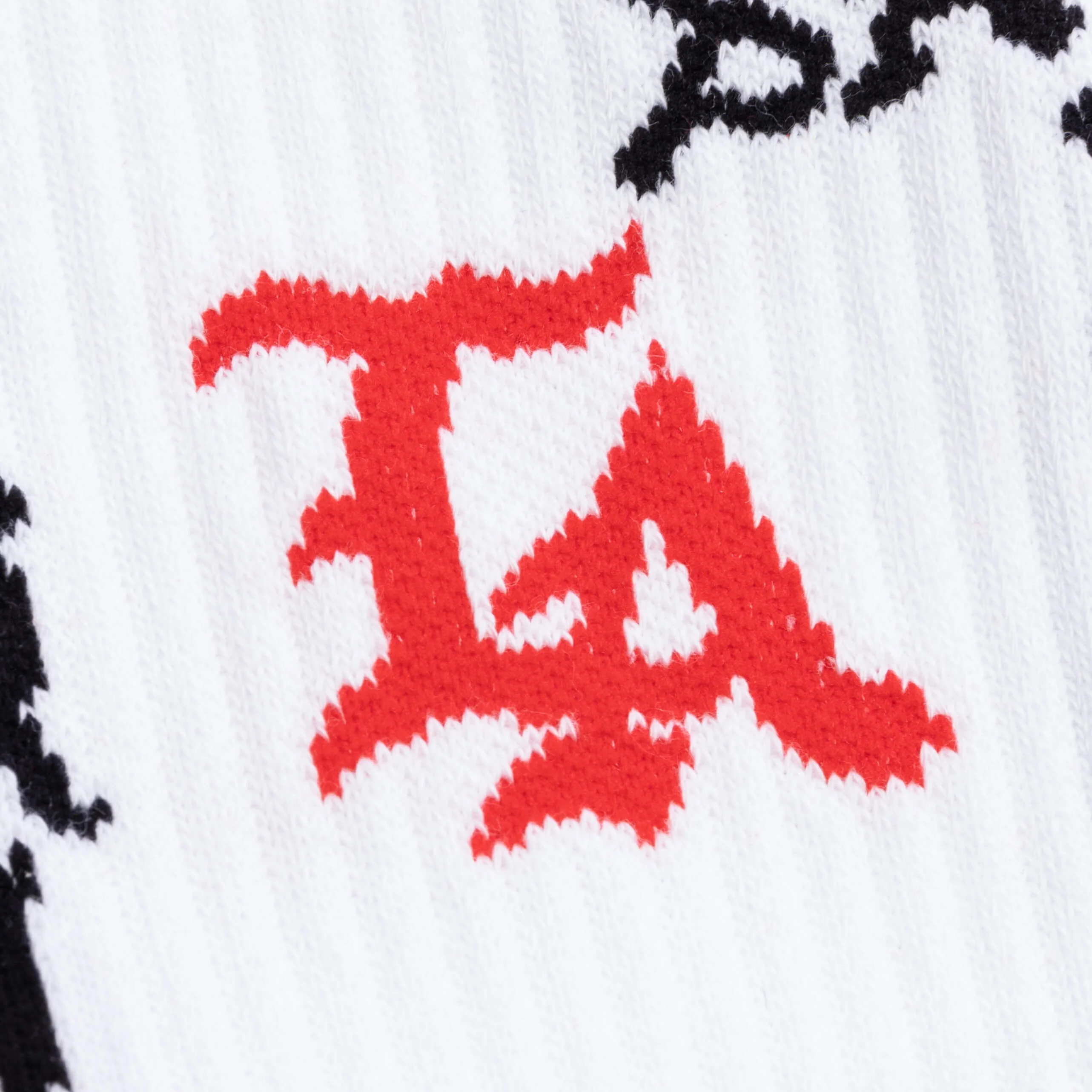 Saint Michael x Born x Raised Saint Sinner Socks - White/Red - Image 2