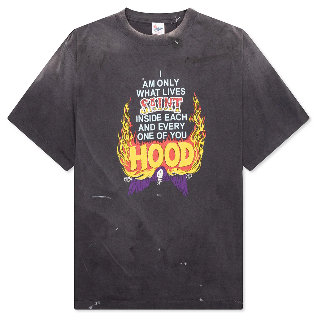 Saint Michael x Neighborhood Mx6 STHD Hood S/S Shirt - Black